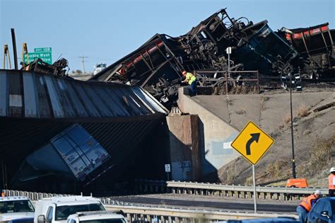 Feds begin investigation of train derailment as long I-25 closure continues near Pueblo